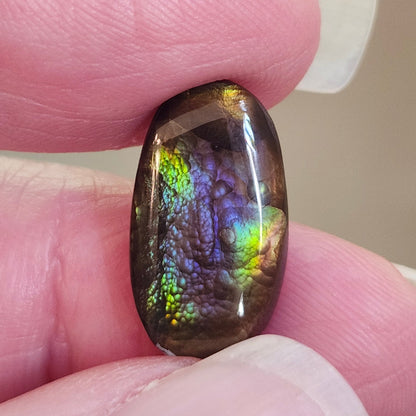 6.92ct Loose Fire Agate | Oval Cabochon