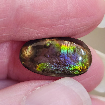 6.92ct Loose Fire Agate | Oval Cabochon