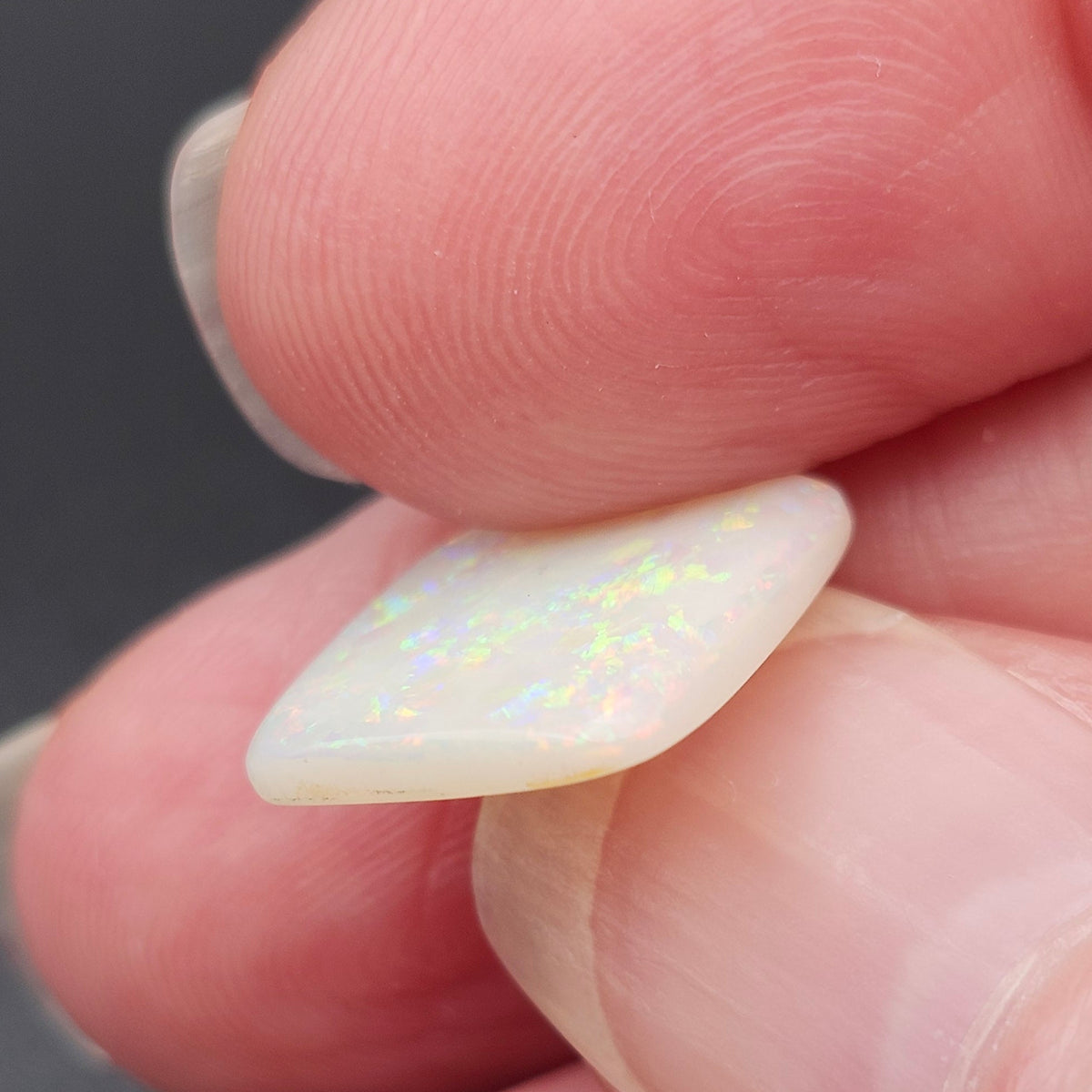 3.60ct White Cliffs Australian White Opal | Cushion Cut Cabochon | #E294