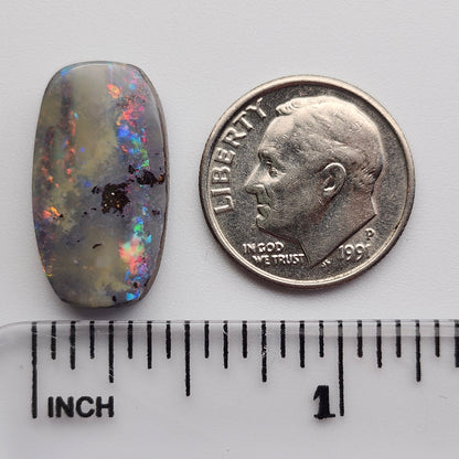 9.03ct Quiplie Australian Boulder Opal | Cushion Cut Cabochon | #E295