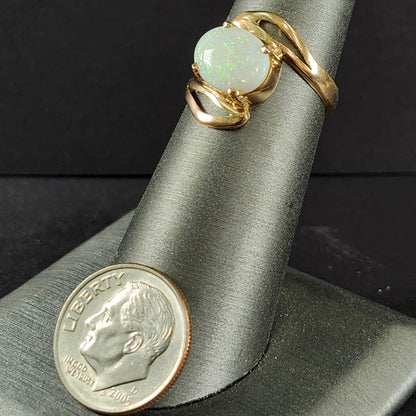 Kate | 2.83g Coober Pedy Opal Ring | 14kt | Estate