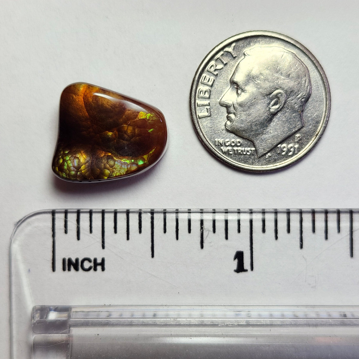 10.17ct Loose Fire Agate | Freeform Cabochon