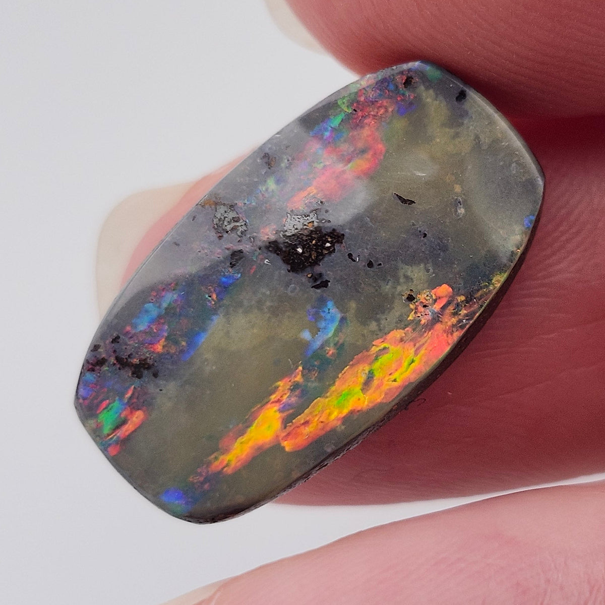 9.03ct Quiplie Australian Boulder Opal | Cushion Cut Cabochon | #E295
