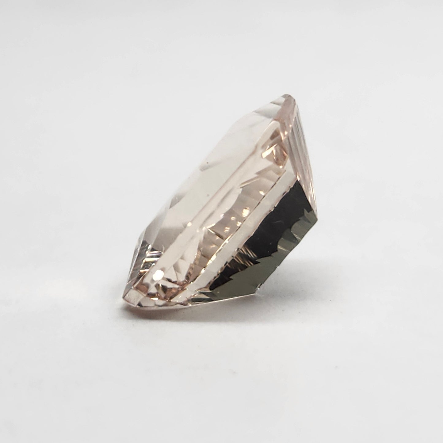 7.21ct Morganite | Fancy Laser Cut Emerald Shape