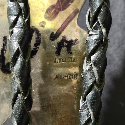 Zuni | Artist Jonathan Beyuka | Hoop Dancer Inlay Bolo Tie | Sterling Silver