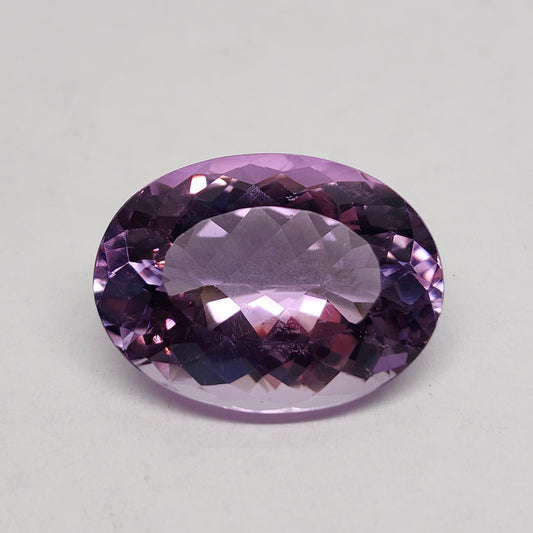 27.85ct Amethyst | Oval Cut | Rose De France Color