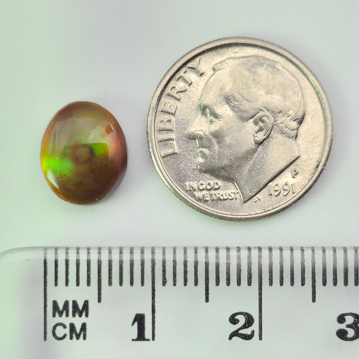 2.69ct Loose Fire Agate | Oval Cabochon