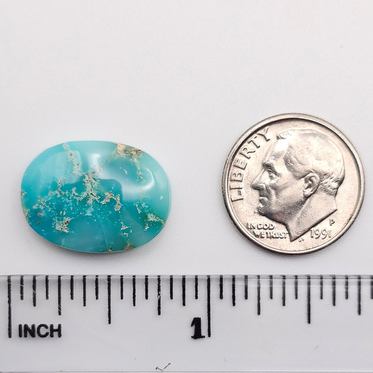 10.55ct Pilot Mountain Turquoise | Oval Cabochon | #519