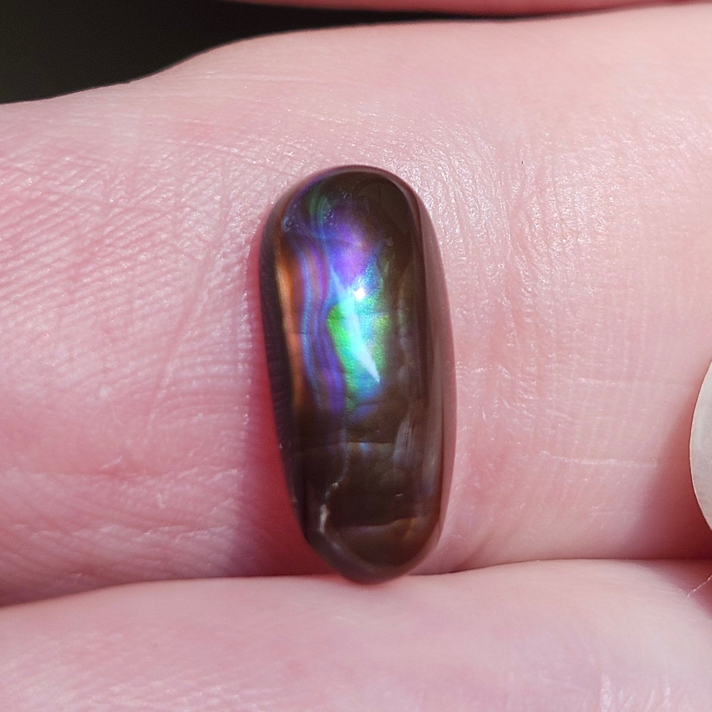 2.02ct Loose Fire Agate | Freeform Oval Cabochon