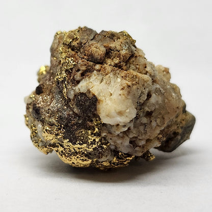 "Quarzum" | California Gold Nugget Specimen on Quartz | 11.60 grams