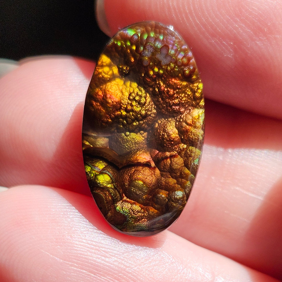 10.08ct Loose Fire Agate | Oval Cabochon
