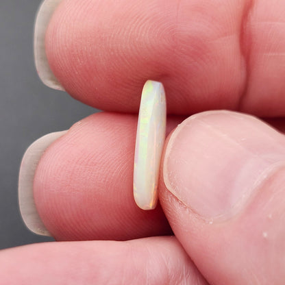 1.58 Lightning Ridge Light Crystal Australian Opal | Pear Cabochon | #E307