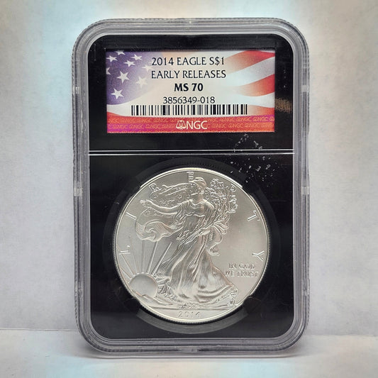 2014 S $1 Silver Early Release Collectible Coin | Fine Silver | #18
