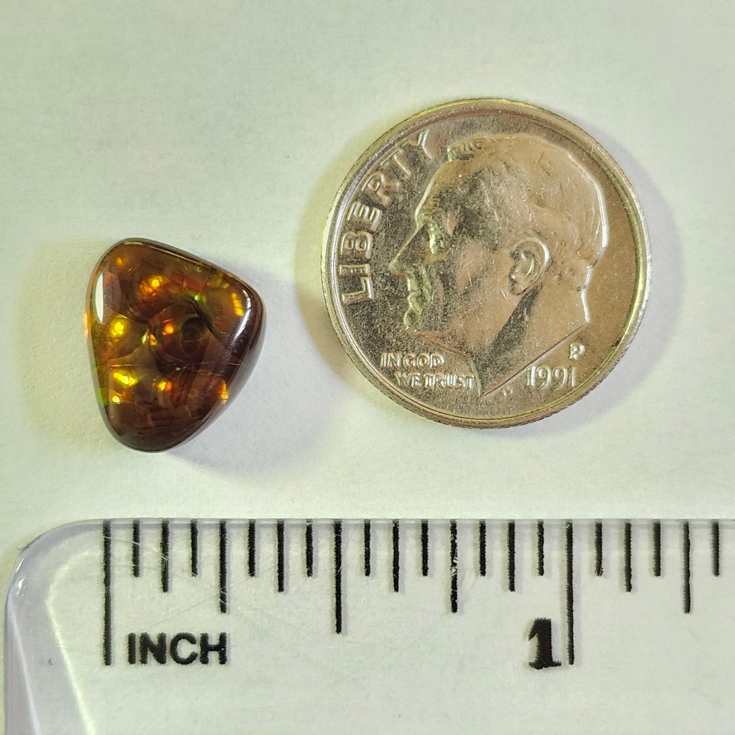 4.36ct Loose Fire Agate | Freeform Cabochon
