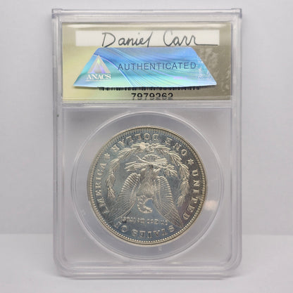 1964-D Daniel Carr $1 Morgan Silver Dollar Collectible Coin | O/S on USA 1878-1921 | MS-68 | Daniel Carr Signed Label | #27