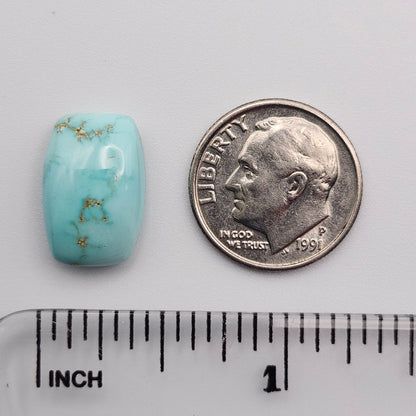 7.96ct Pilot Mountain Turquoise | Cushion Cut Cabochon | #520