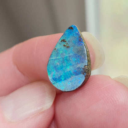 3.94ct Quilpie Australian Boulder Opal | Pear Shape Cabochon | #E287