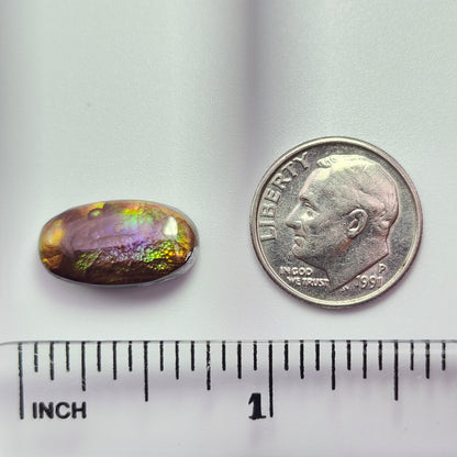 6.92ct Loose Fire Agate | Oval Cabochon