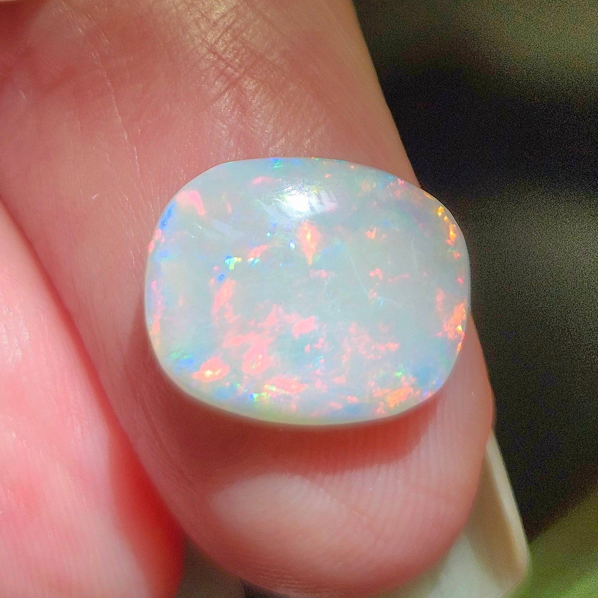 2.61ct Lightning Ridge Australian Opal | Cushion Cut Cabochon | #E288