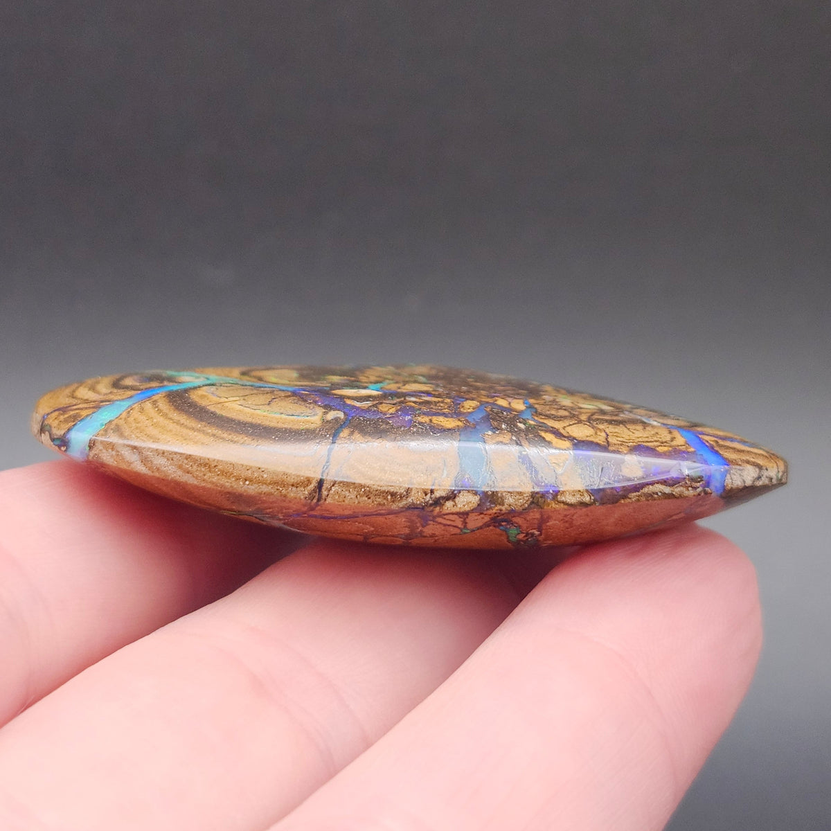 132.51ct Koroit Australian Boulder Opal | Pear Shape Cabochon | Two-Sided Stone | #E292