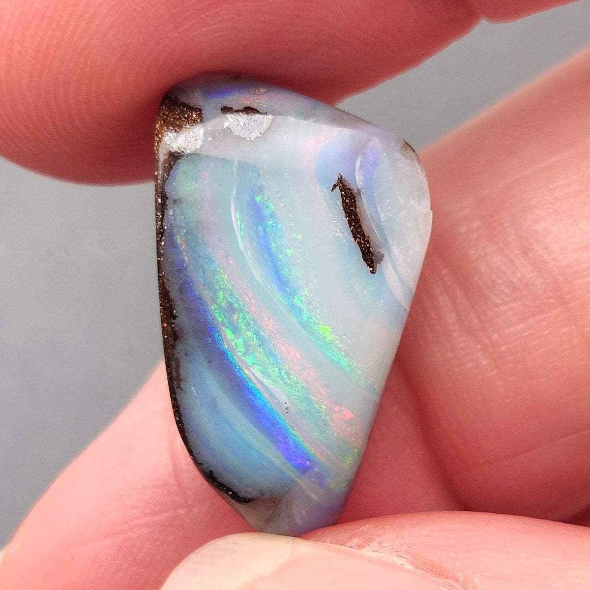 8.19ct Australian Quilpie Boulder Opal | Freeform Cabochon | #E302