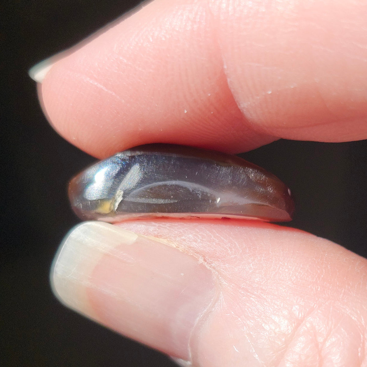 11.34ct Loose Fire Agate | Freeform Oval Cabochon