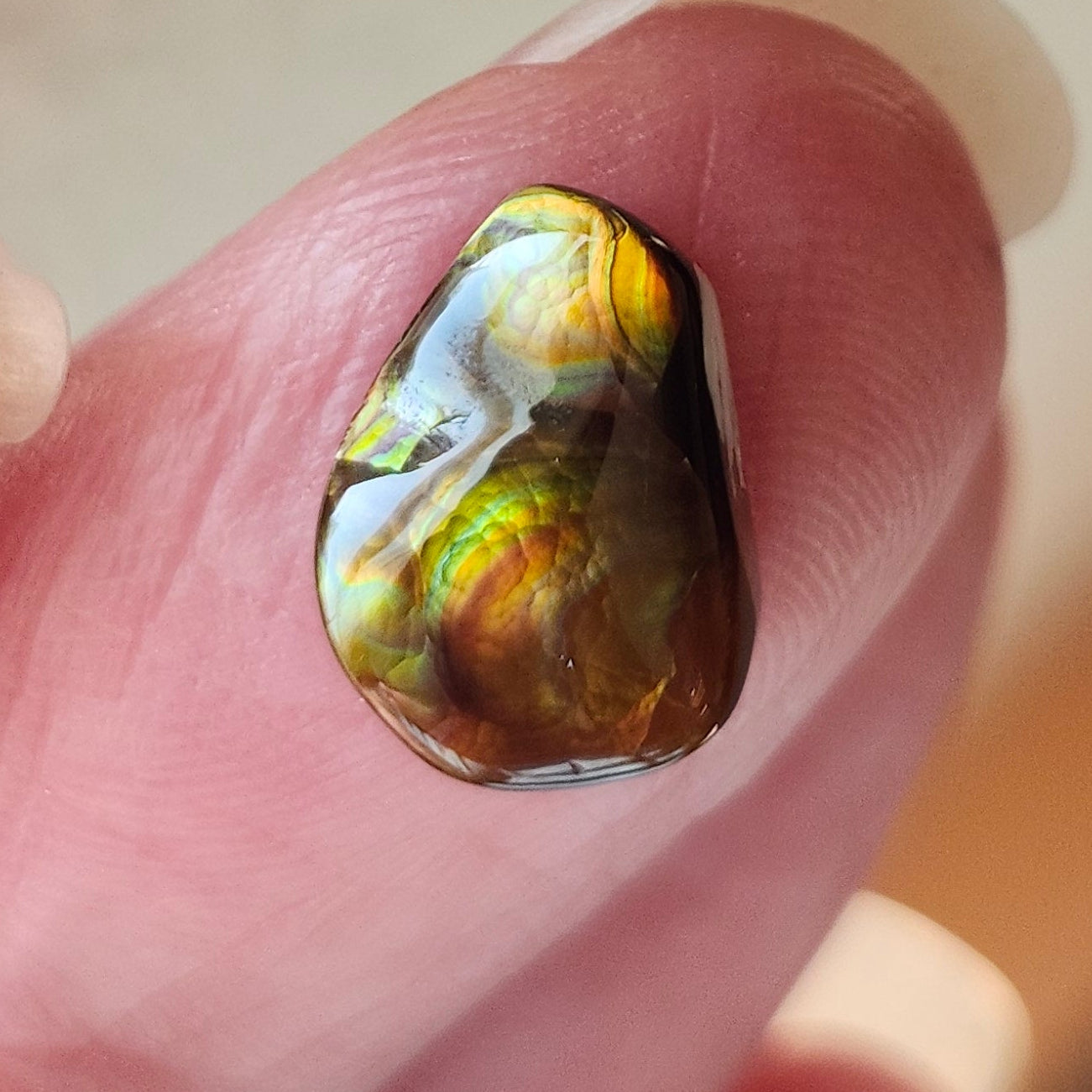 2.87ct Loose Fire Agate | Freeform Cabochon