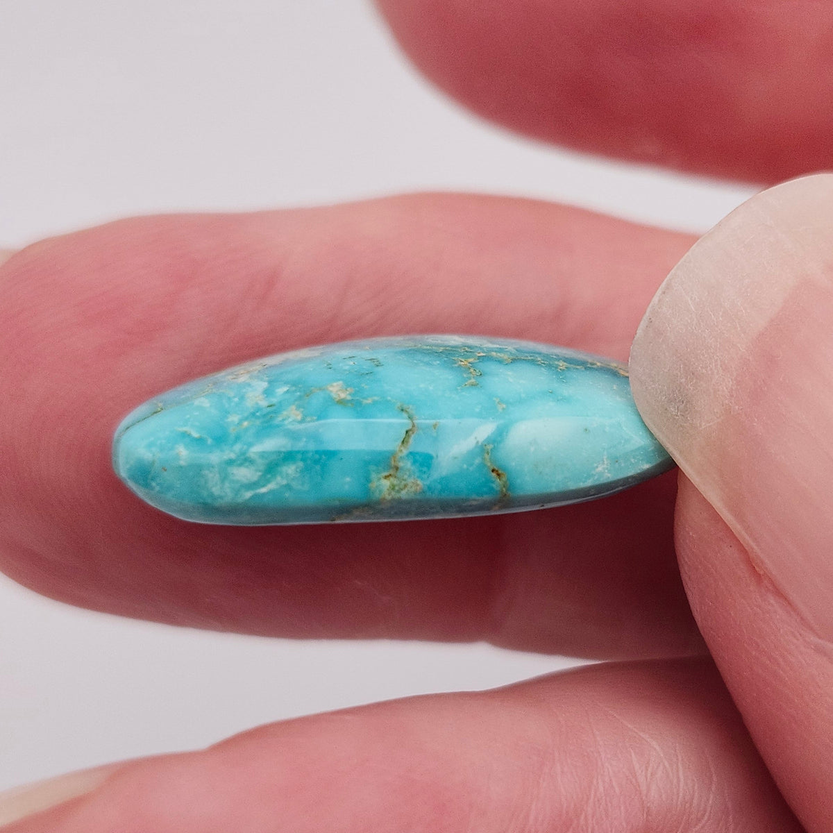 10.93ct Pilot Mountain Turquoise | Oval Cabochon | #525