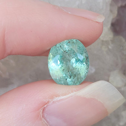 3.93ct Sea Foam Green Tourmaline | Oval Cut