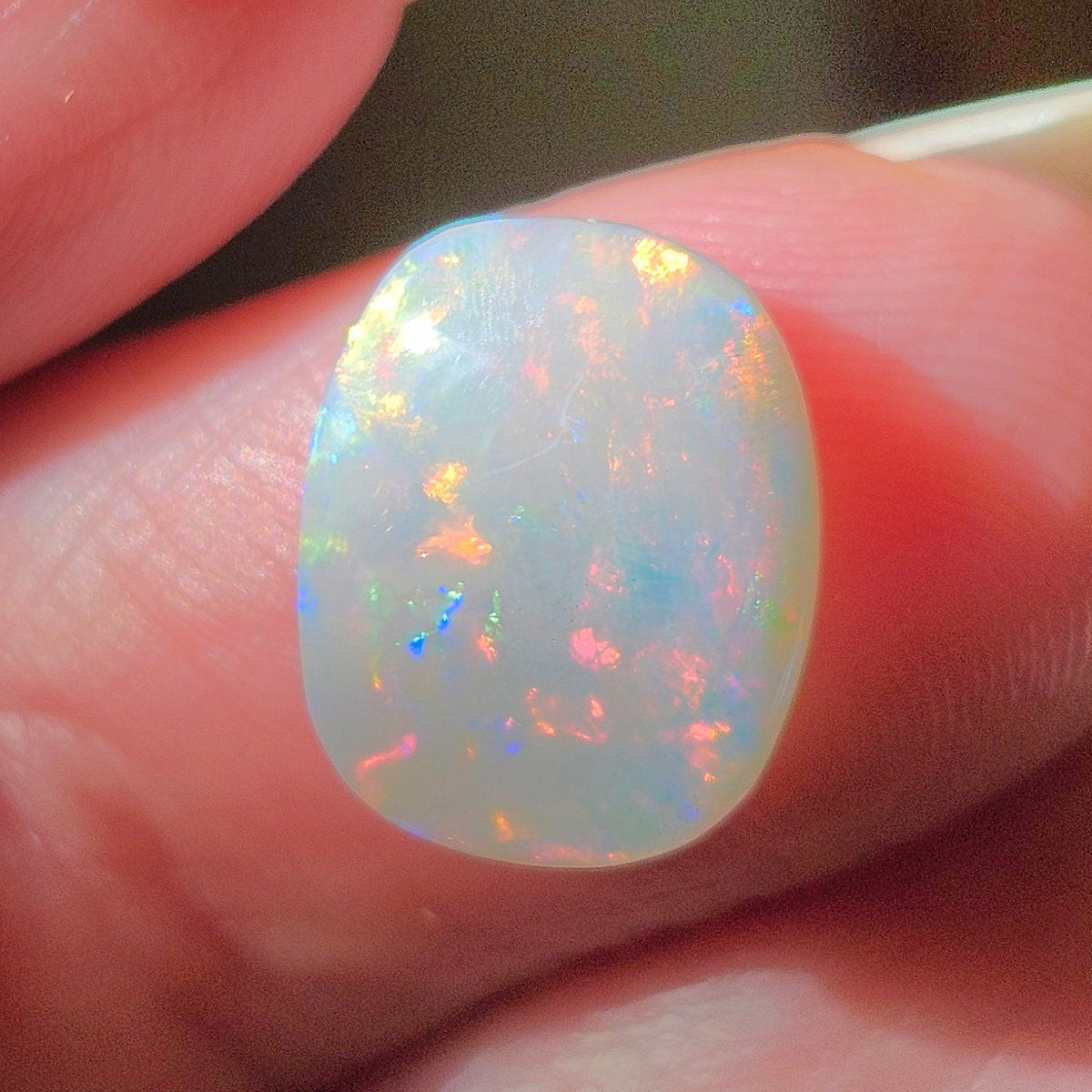 2.61ct Lightning Ridge Australian Opal | Cushion Cut Cabochon | #E288
