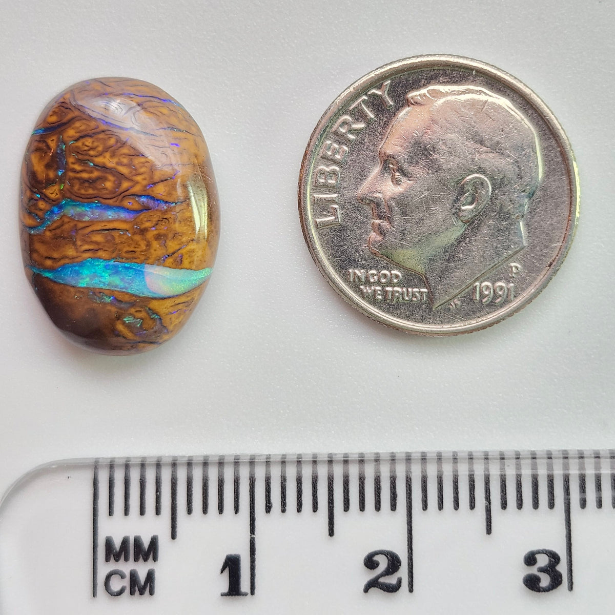9.96ct Koroit Australian Boulder Opal | Oval Cabochon | #E293