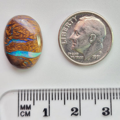 9.96ct Koroit Australian Boulder Opal | Oval Cabochon | #E293