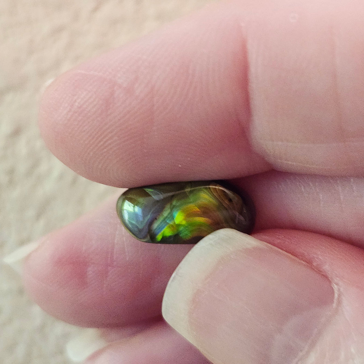 4.05ct Loose Fire Agate | Freeform Cabochon