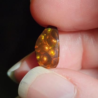 3.69ct Loose Fire Agate | Freeform Cabochon