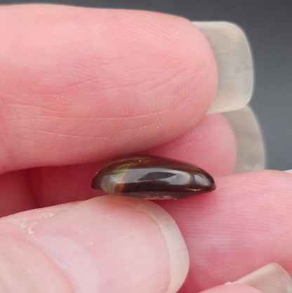 3.69ct Loose Fire Agate | Freeform Pear Cabochon