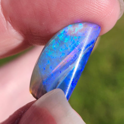 7.23ct Lightning Ridge Semi-Black Crystal Opal | #E273