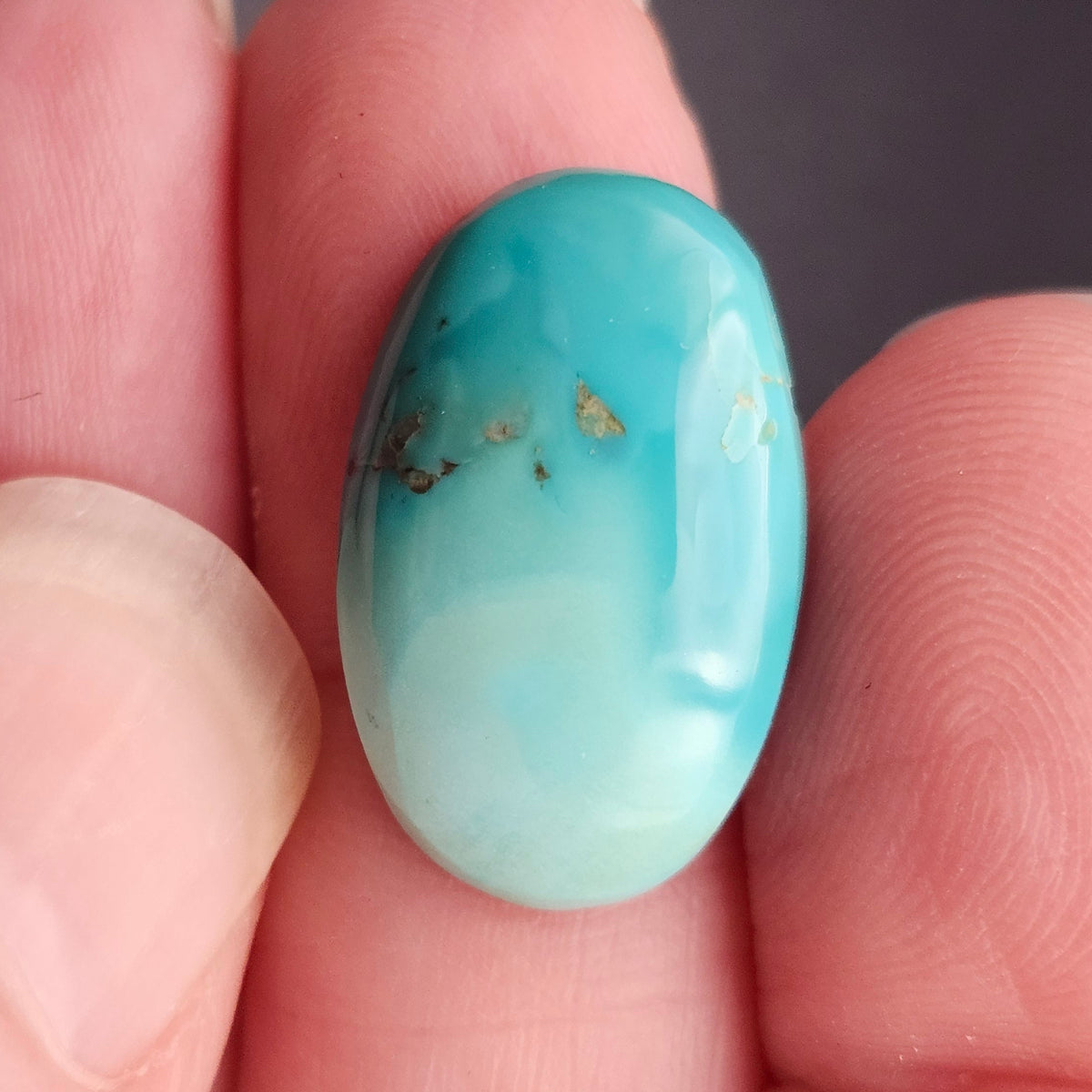 11.66ct Pilot Mountain Turquoise | Oval Cabochon | #522
