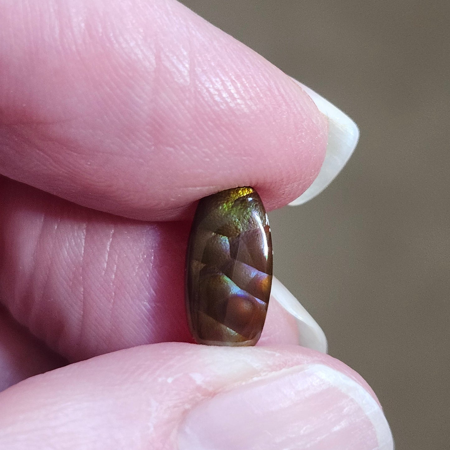 2.21ct Loose Fire Agate | Freeform Cushion Cut Cabochon