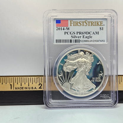 2014-W $1 Eagle First Strike, DCAM,  Collectible Coin | Fine Silver | #3