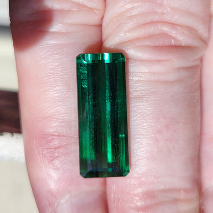 11.07ct Indicolite Tourmaline | Emerald Cut | AA Color