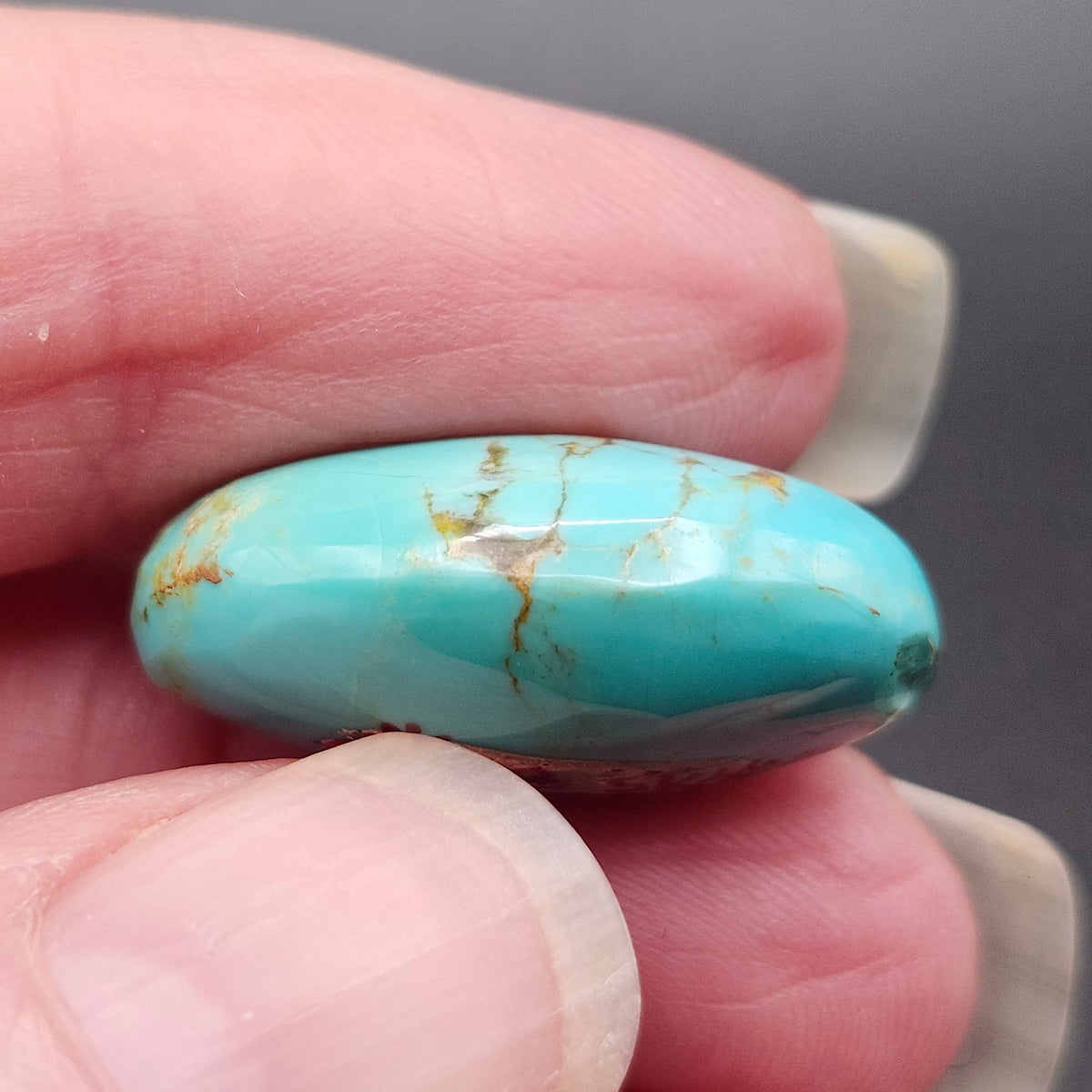 20.98ct Pilot Mountain Turquoise | Oval Cabochon | #518