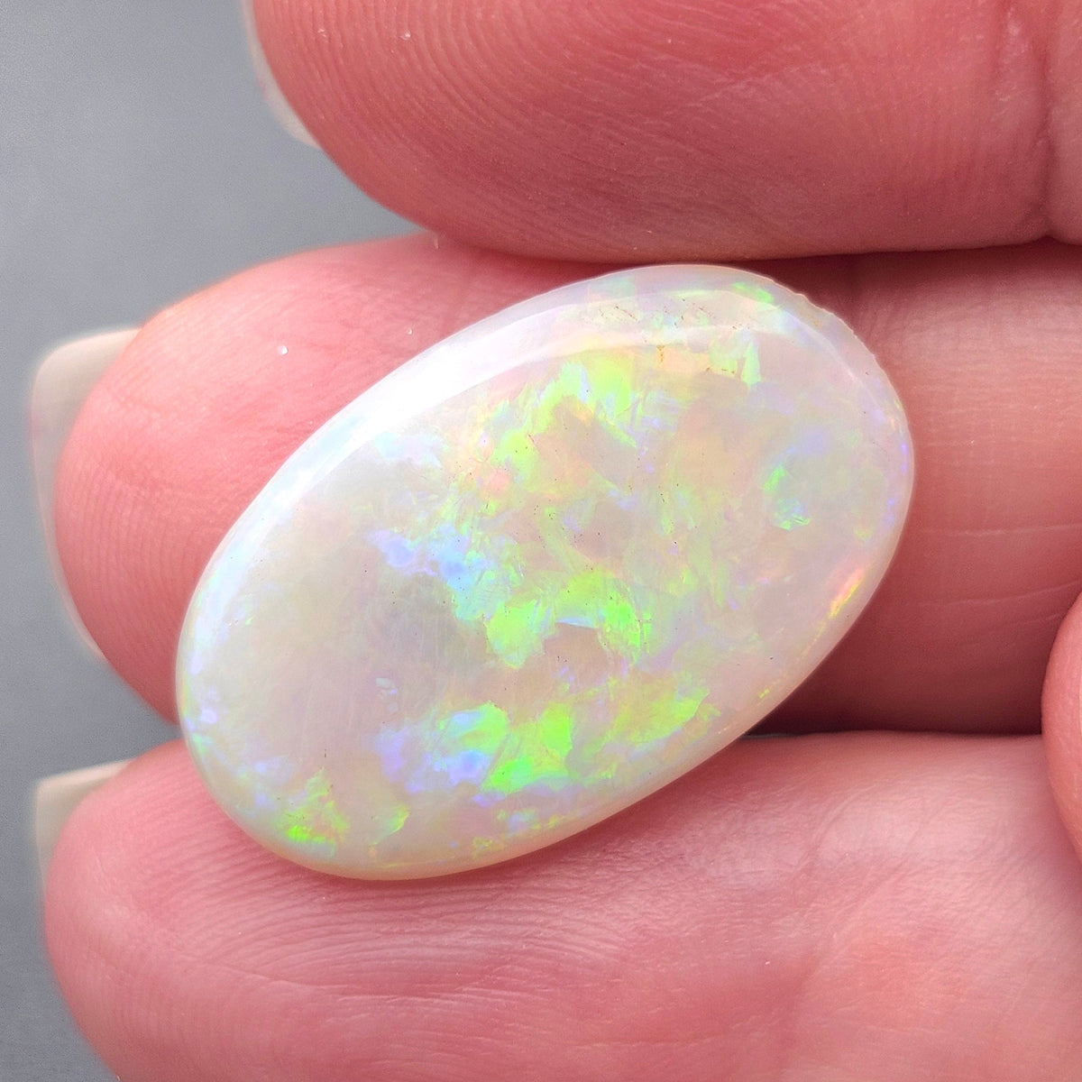 7.29ct Coober Pedy Australian Light Opal | Oval Cabochon | #E308