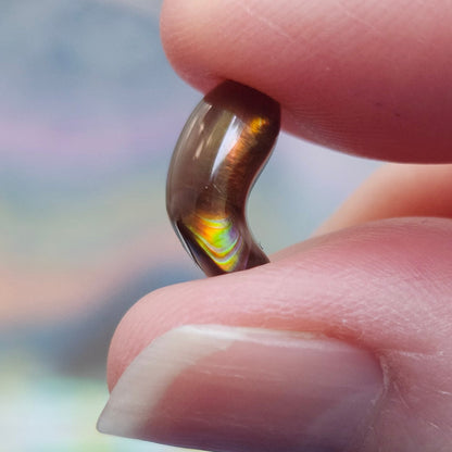 2.83ct Loose Fire Agate | Freeform Cabochon