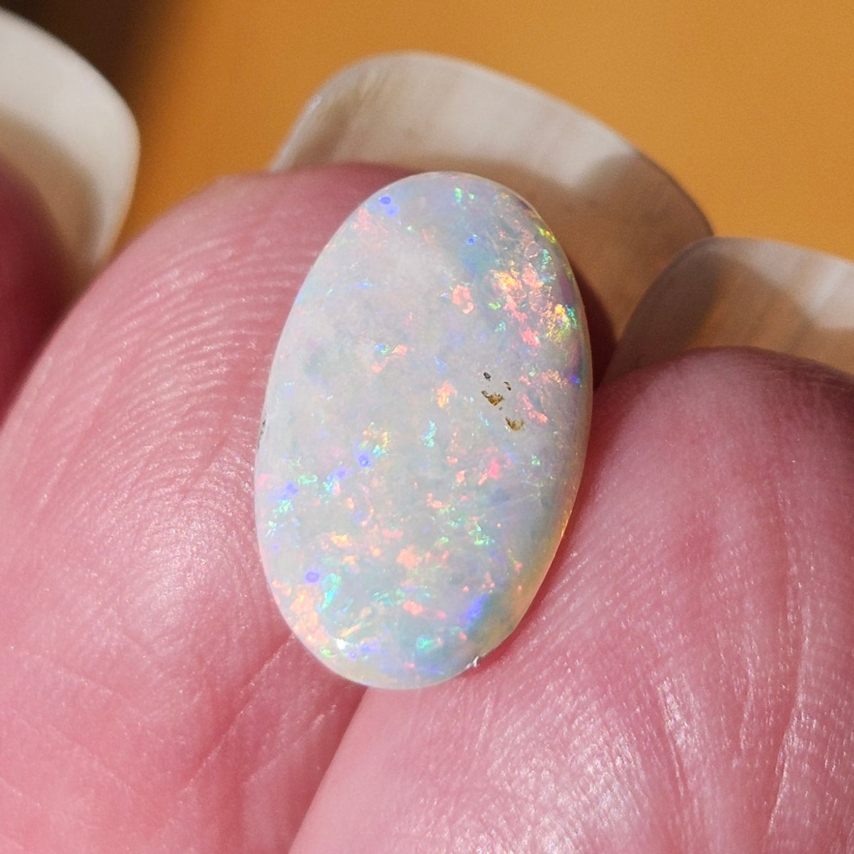 1.42ct White Opal | Oval Cabochon | #E282