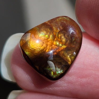 10.17ct Loose Fire Agate | Freeform Cabochon