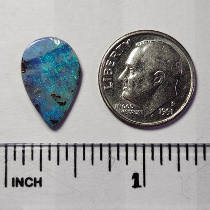 3.94ct Quilpie Australian Boulder Opal | Pear Shape Cabochon | #E287