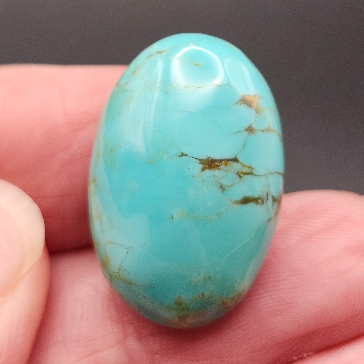 20.98ct Pilot Mountain Turquoise | Oval Cabochon | #518