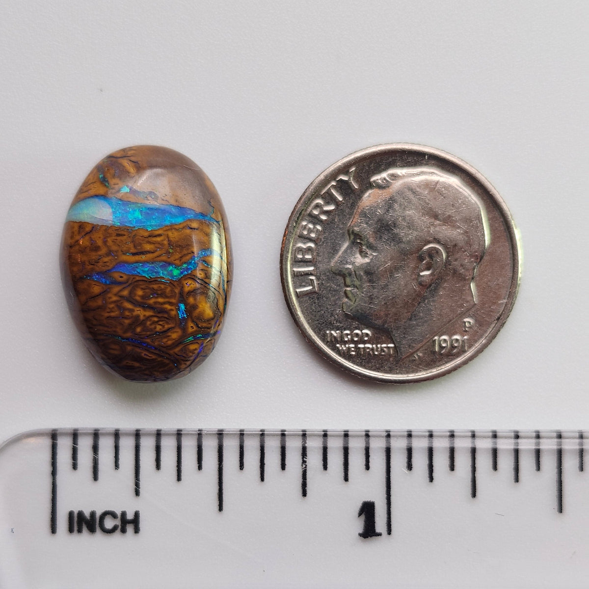 9.96ct Koroit Australian Boulder Opal | Oval Cabochon | #E293