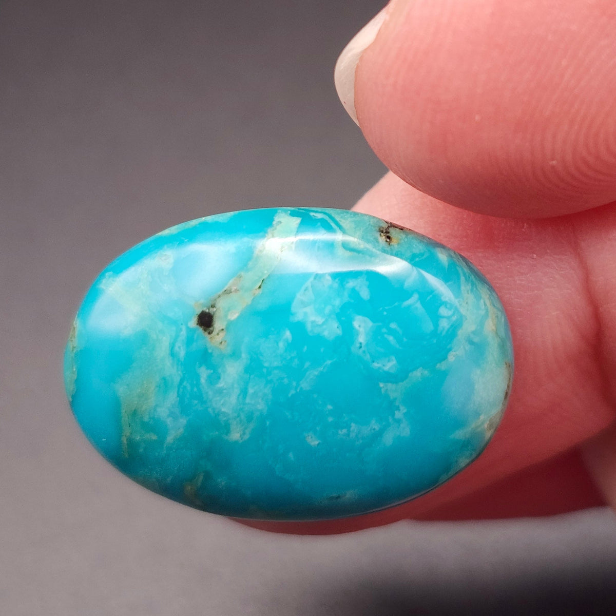 12.96ct Pilot Mountain Turquoise | Oval Cabochon | #521