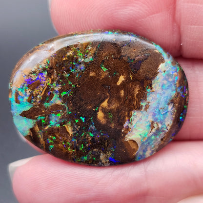 22.87ct Australian Koroit Boulder Matrix Opal | Oval Cabochon | #E301